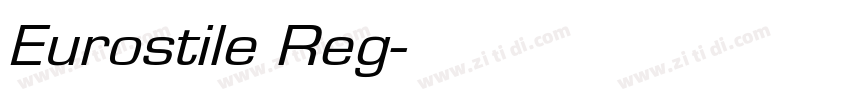 Eurostile Reg字体转换